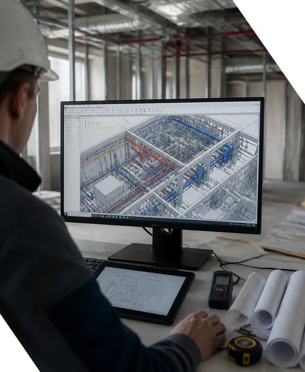 Создание BIM модели инженерных сетей для объектов в Сергиеве Посаде